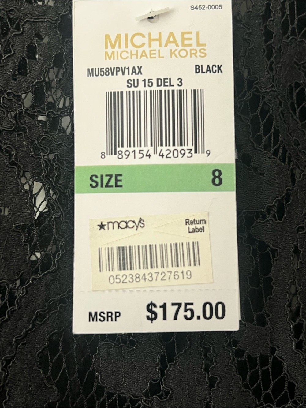 Michael Kors Black Lace Shift Dress - Picture 5 of 5